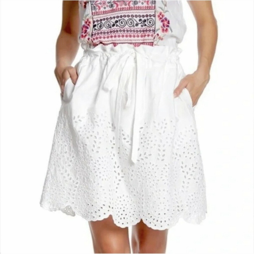 Johnny Was 4 Love And Liberty Eyelet Skirt. XS size